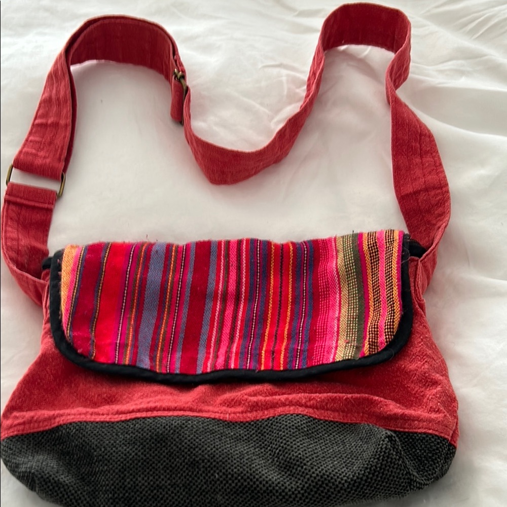 Colorful Striped Women's Bag